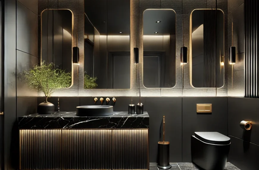 Black Washroom Design