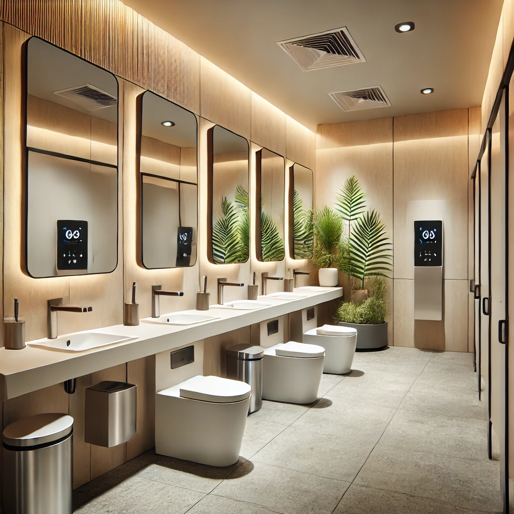 Commercial bathroom design