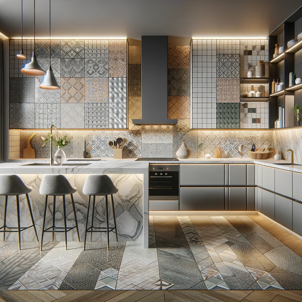 Modern kitchen tile trends 2025