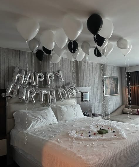 decorate hotel room for birthday